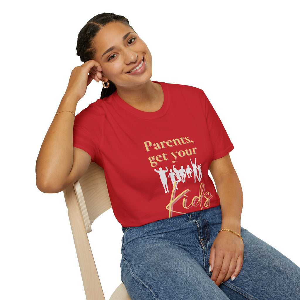 Parents Get Your Kids II — Unisex Softstyle T-Shirt  Faith 4 More HQ