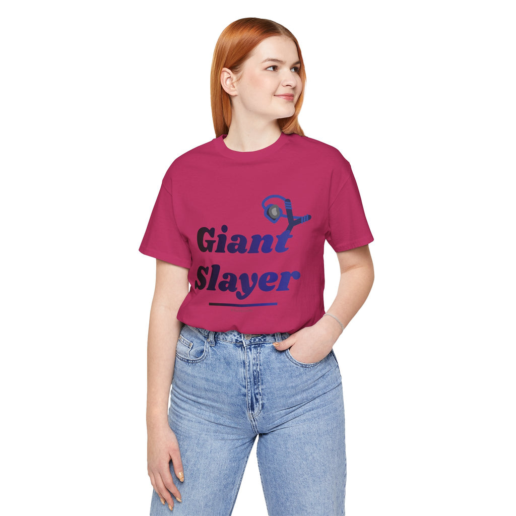 Giant Slayer II — Unisex Jersey Tee Faith 4 More HQ