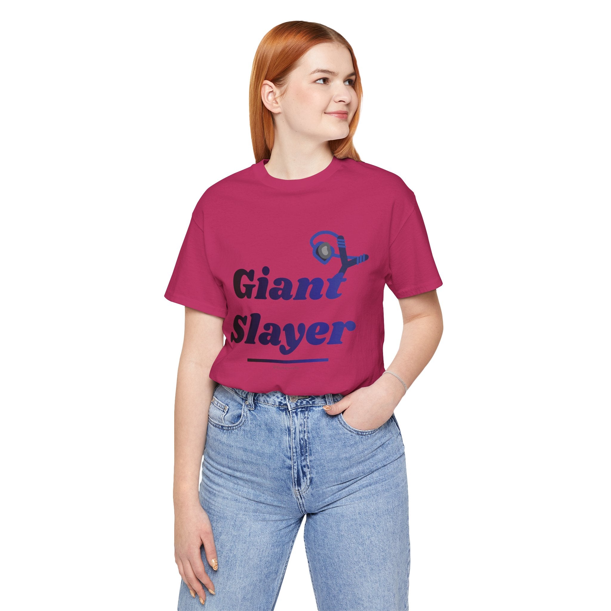 Giant Slayer II — Unisex Jersey Tee Faith 4 More HQ