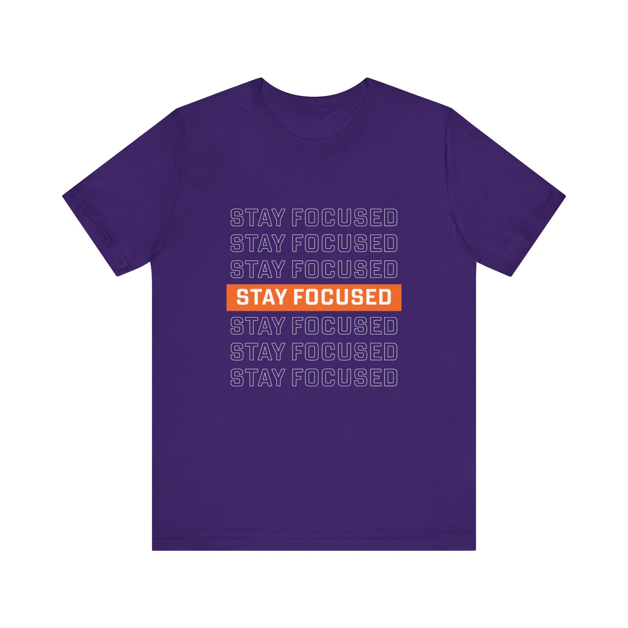 Stay Focused — Unisex Jersey Tee Faith 4 More HQ