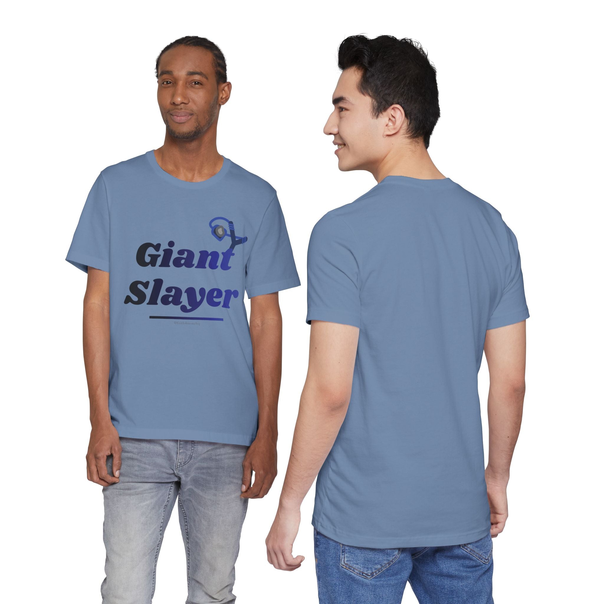 Giant Slayer II — Unisex Jersey Tee Faith 4 More HQ
