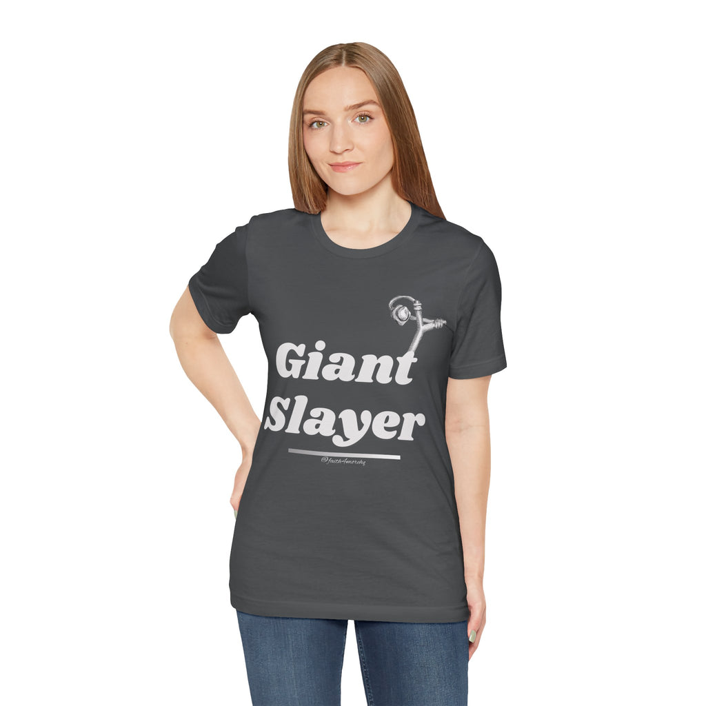 Giant Slayer I — Unisex Jersey Tee Faith 4 More HQ