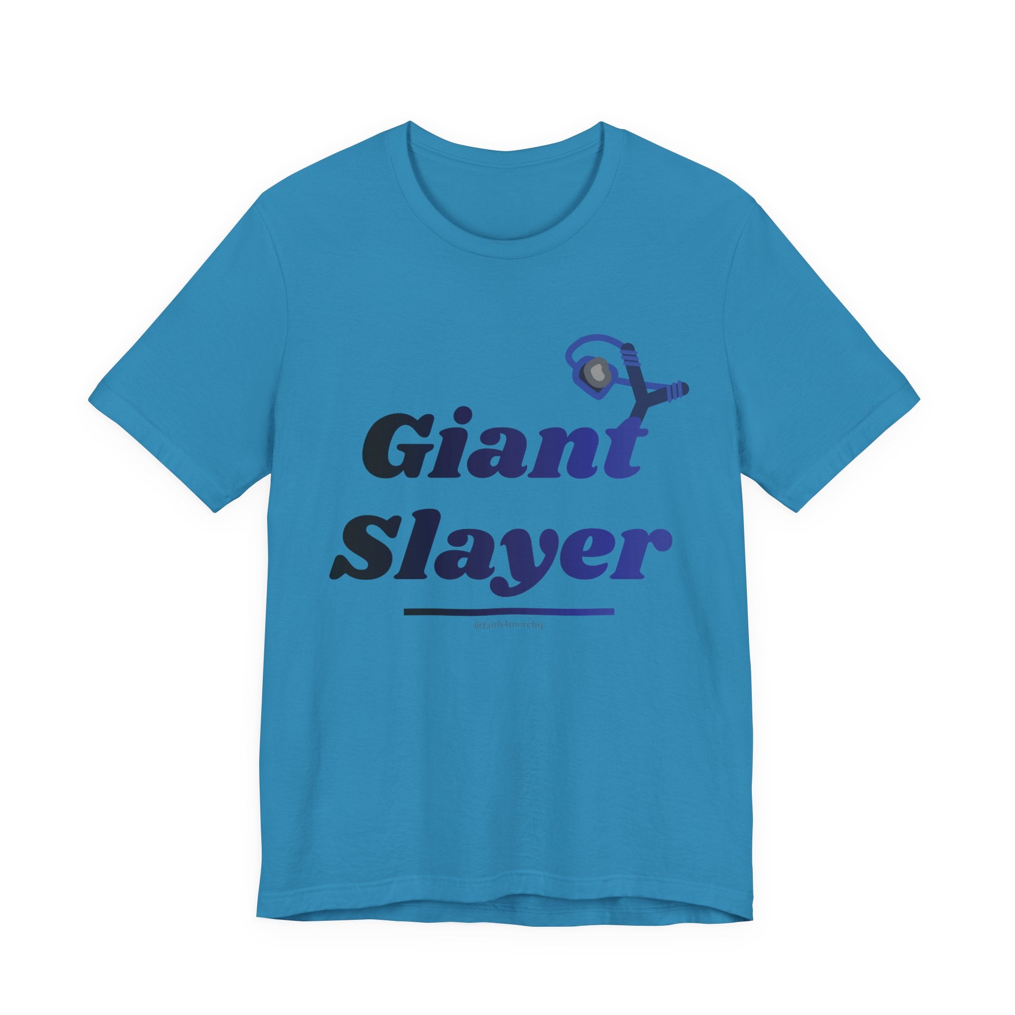 Giant Slayer II — Unisex Jersey Tee Faith 4 More HQ