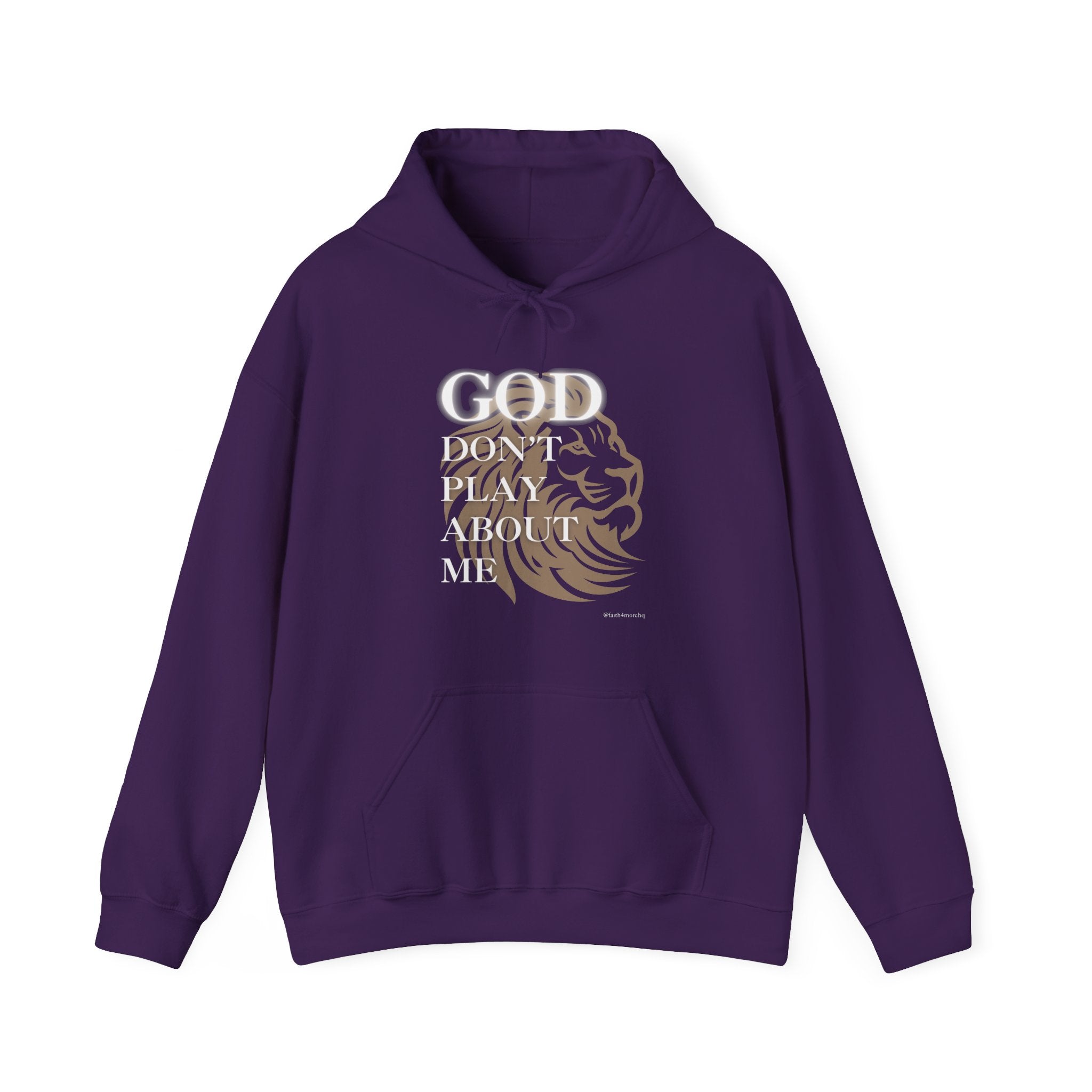 God Don't Play About Me I — Unisex Hooded Sweatshirt Faith 4 More HQ