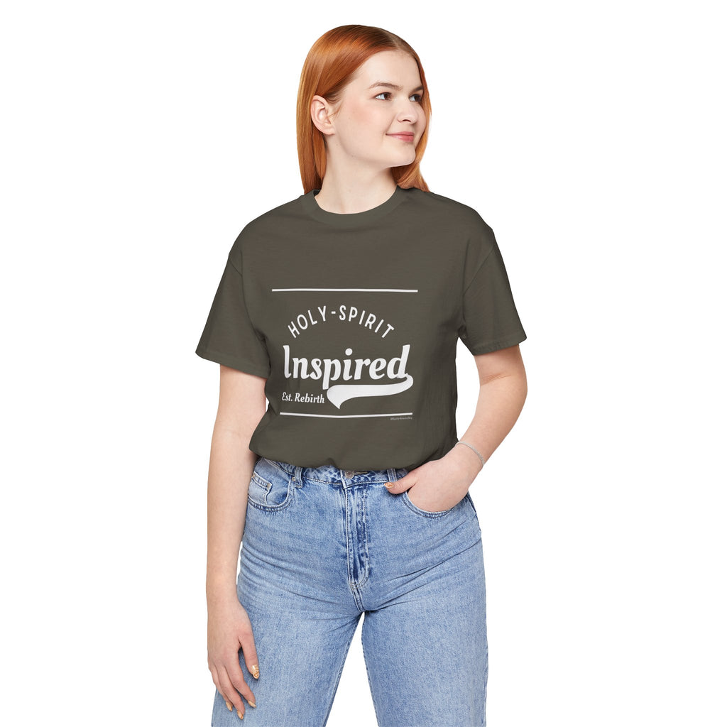 Holy-Spirit Inspired Est Rebirth I — Unisex Jersey Tee  Faith 4 More HQ