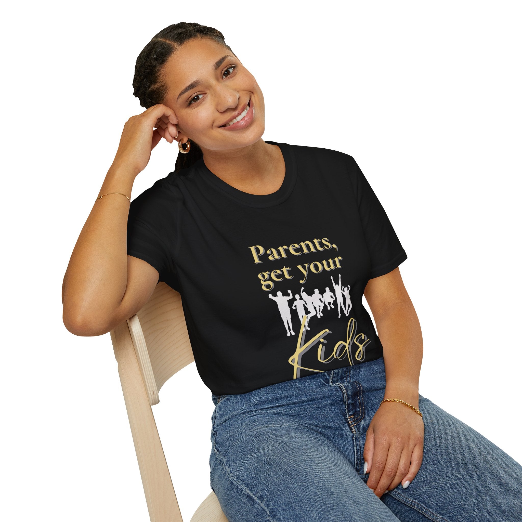Parents Get Your Kids II — Unisex Softstyle T-Shirt  Faith 4 More HQ