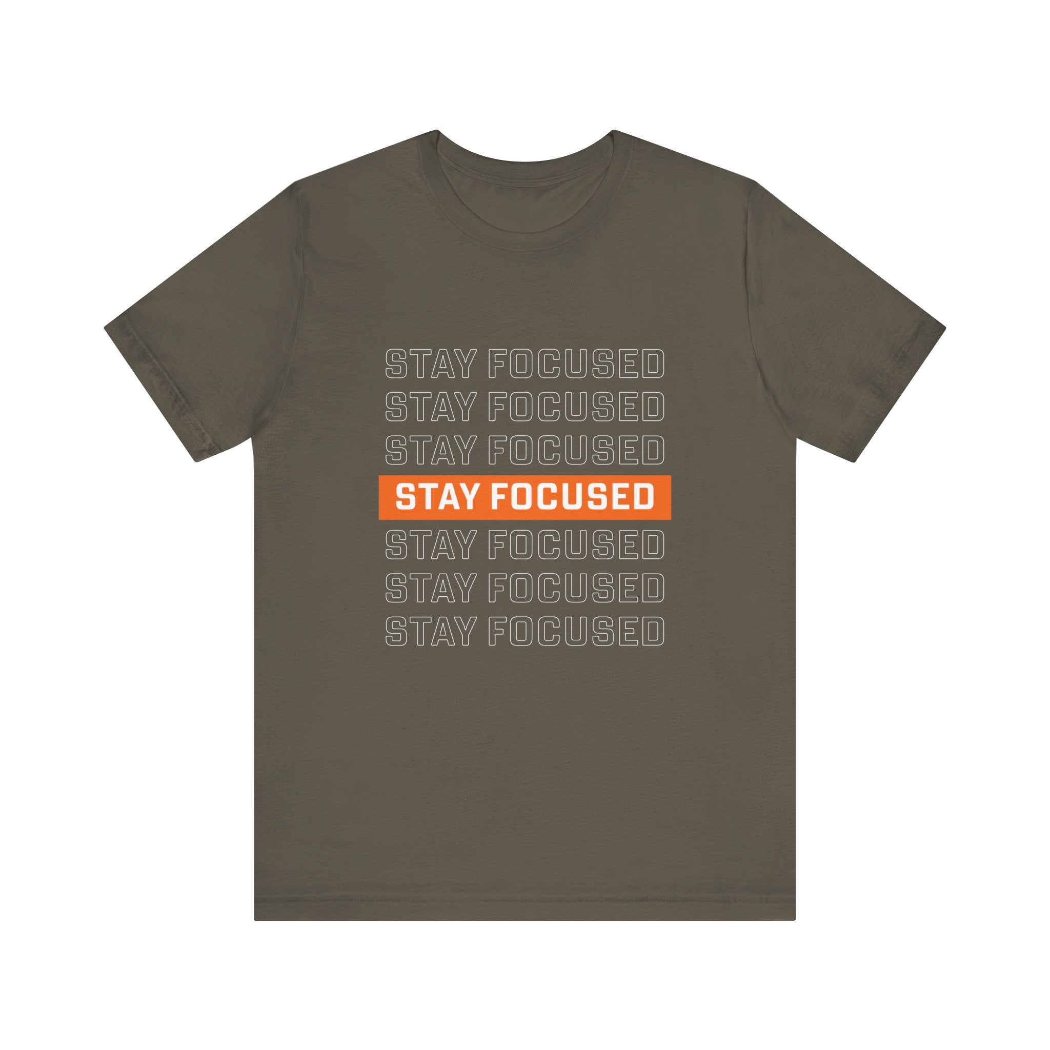 Stay Focused — Unisex Jersey Tee Faith 4 More HQ