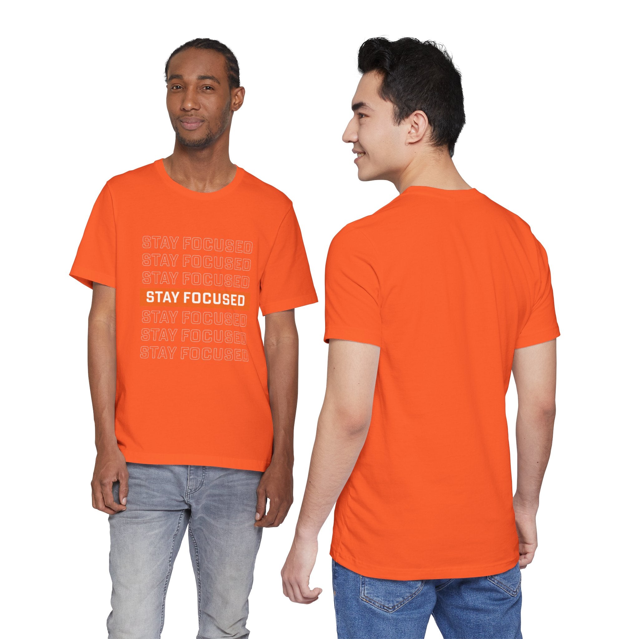Stay Focused — Unisex Jersey Tee Faith 4 More HQ
