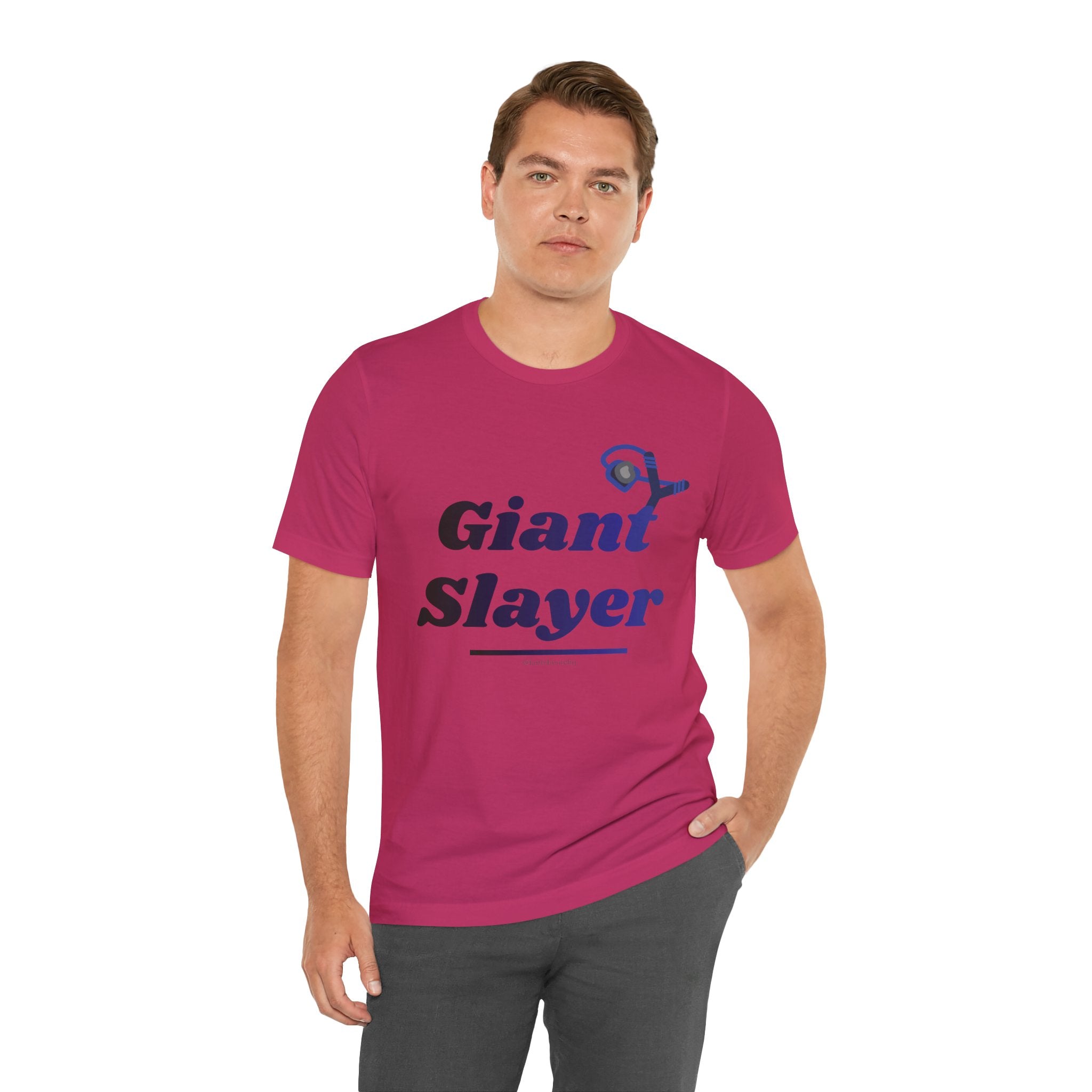 Giant Slayer II — Unisex Jersey Tee Faith 4 More HQ