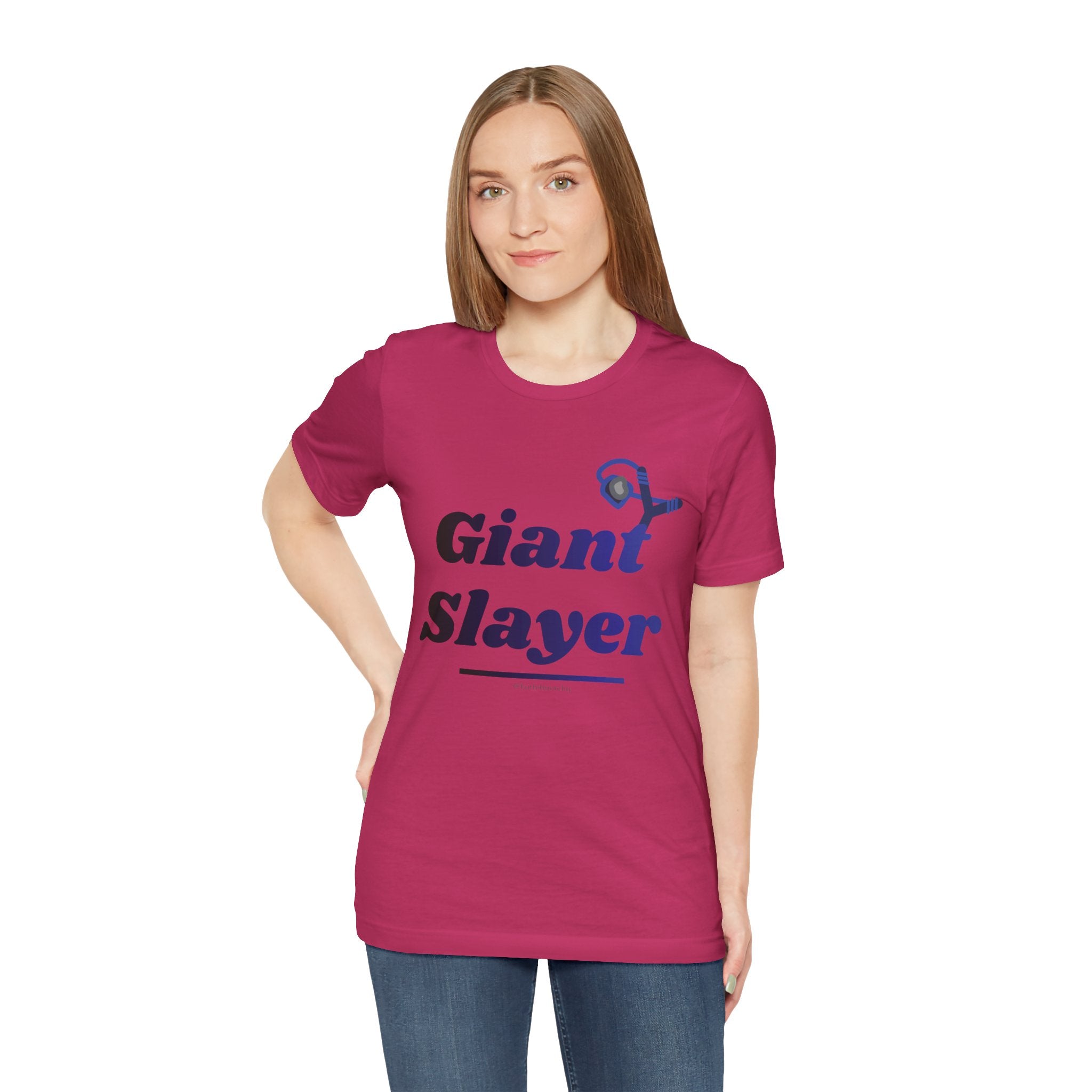 Giant Slayer II — Unisex Jersey Tee Faith 4 More HQ