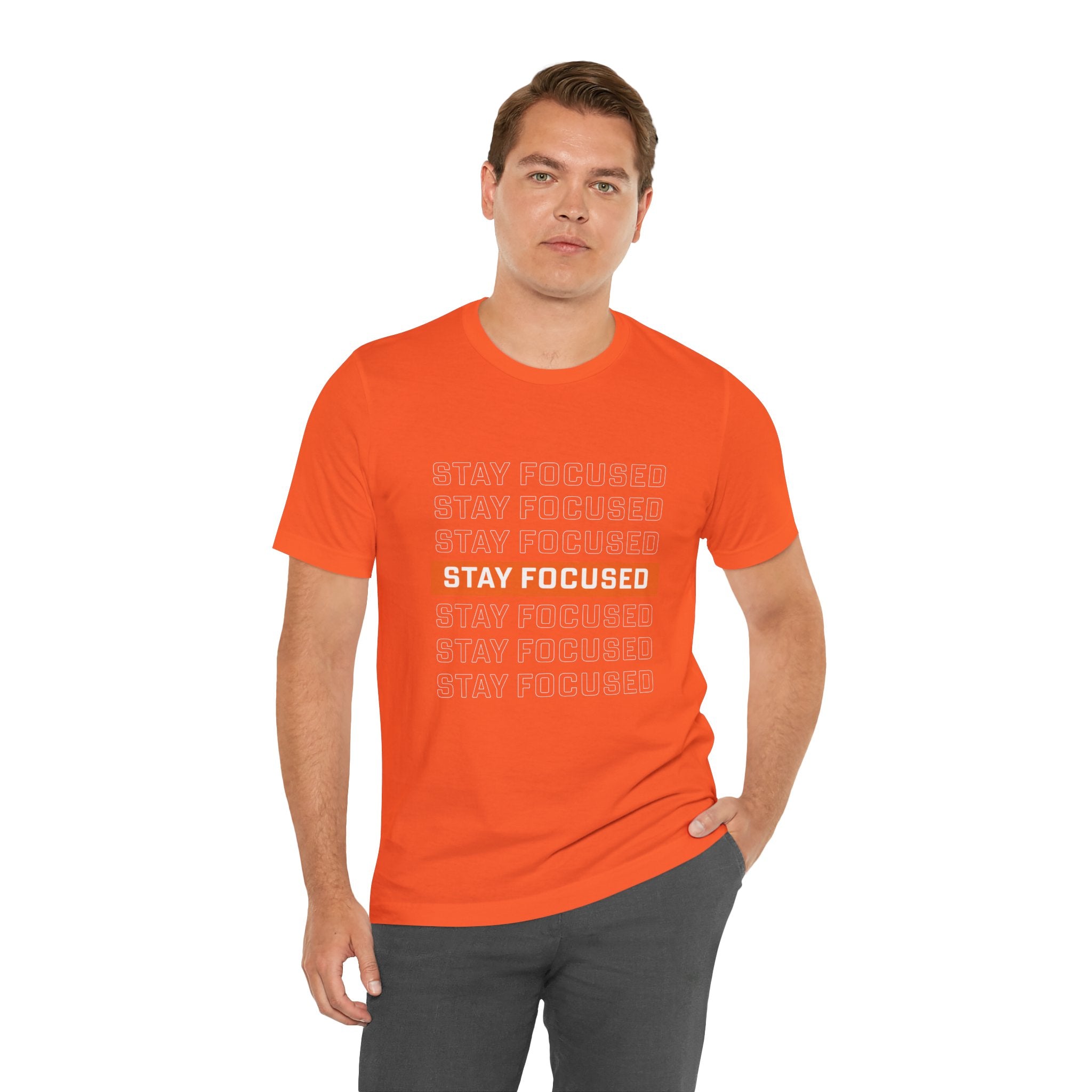 Stay Focused — Unisex Jersey Tee Faith 4 More HQ