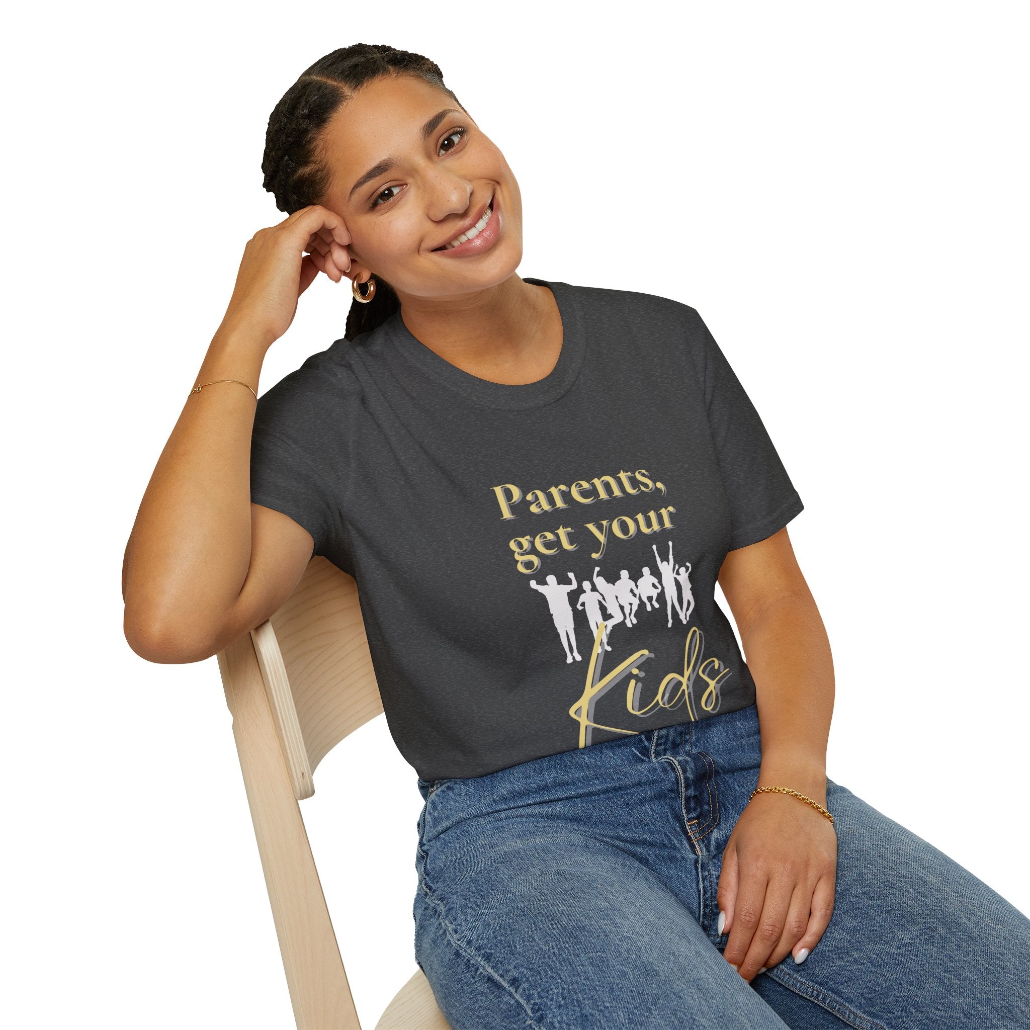 Parents Get Your Kids II — Unisex Softstyle T-Shirt  Faith 4 More HQ