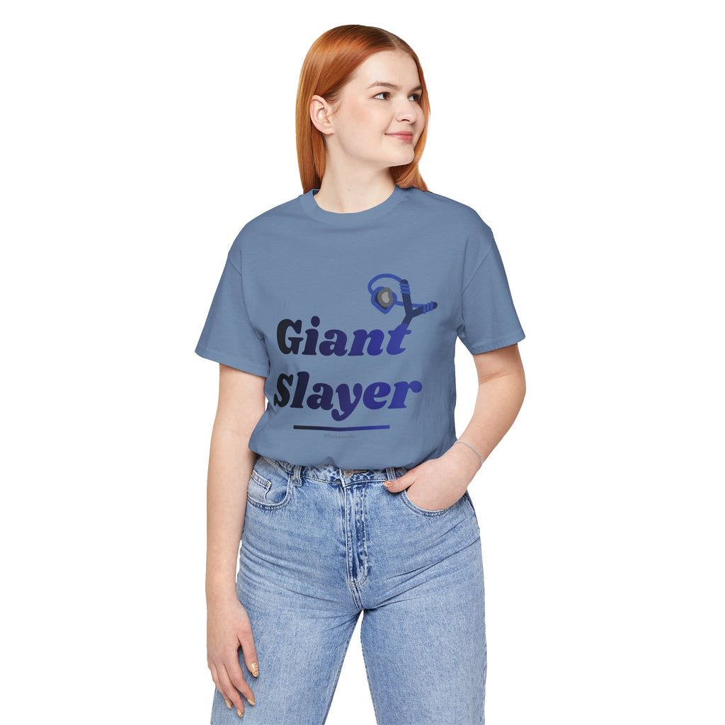 Giant Slayer II — Unisex Jersey Tee Faith 4 More HQ