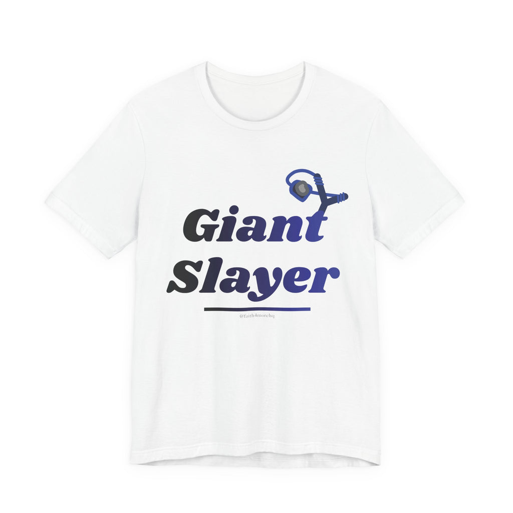 Giant Slayer II — Unisex Jersey Tee Faith 4 More HQ