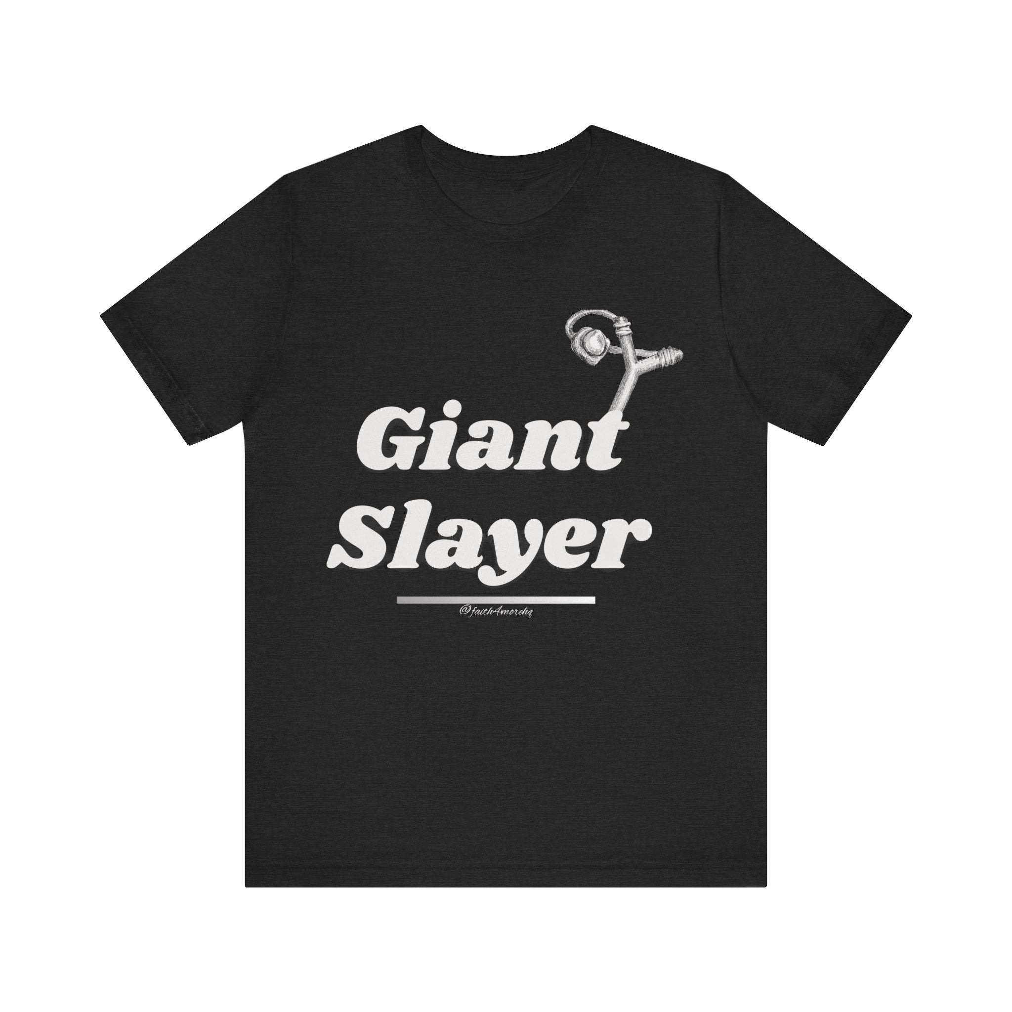 Giant Slayer I — Unisex Jersey Tee Faith 4 More HQ