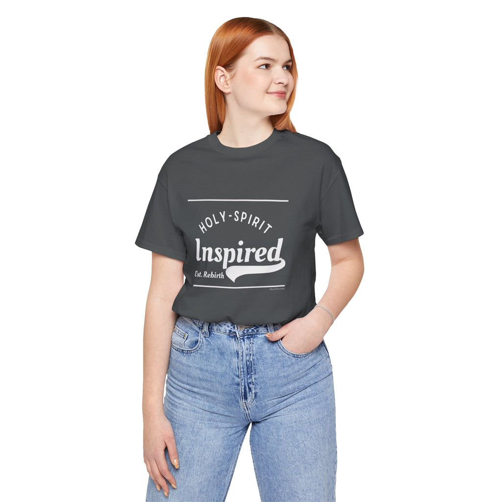 Holy-Spirit Inspired Est Rebirth I — Unisex Jersey Tee  Faith 4 More HQ