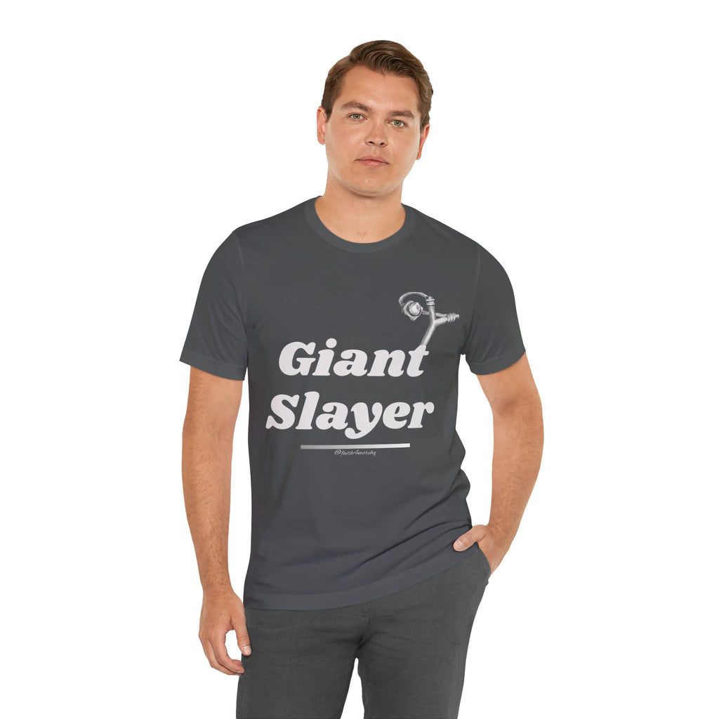 Giant Slayer I — Unisex Jersey Tee Faith 4 More HQ