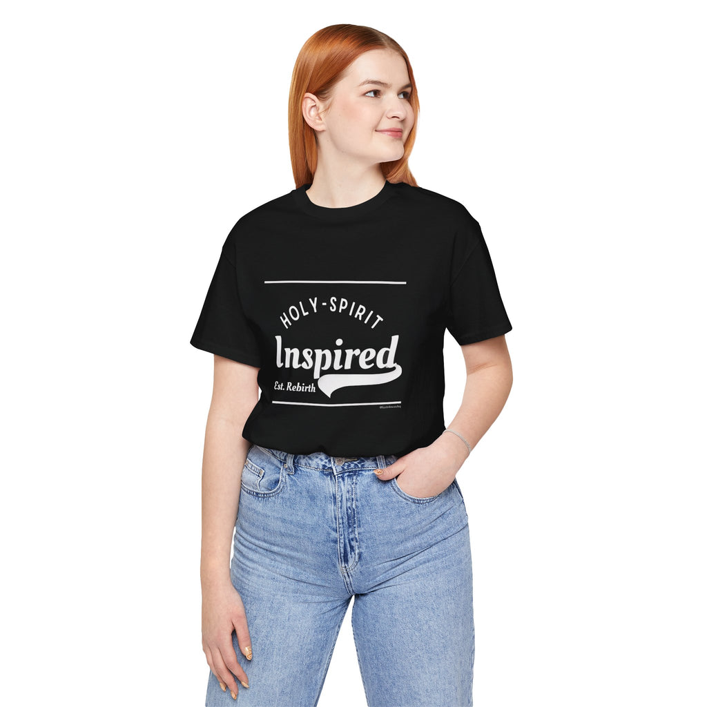 Holy-Spirit Inspired Est Rebirth I — Unisex Jersey Tee  Faith 4 More HQ
