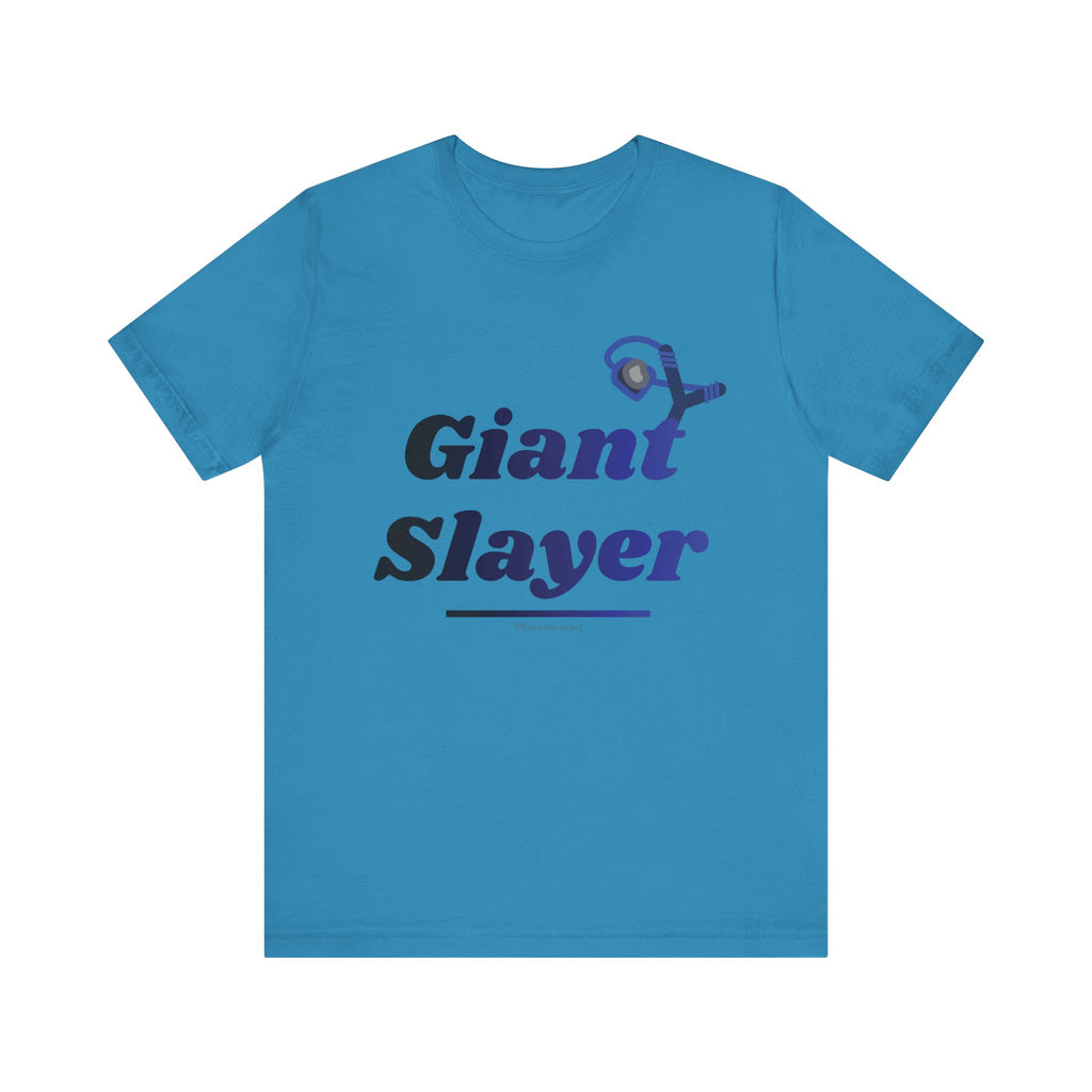 Giant Slayer II — Unisex Jersey Tee Faith 4 More HQ