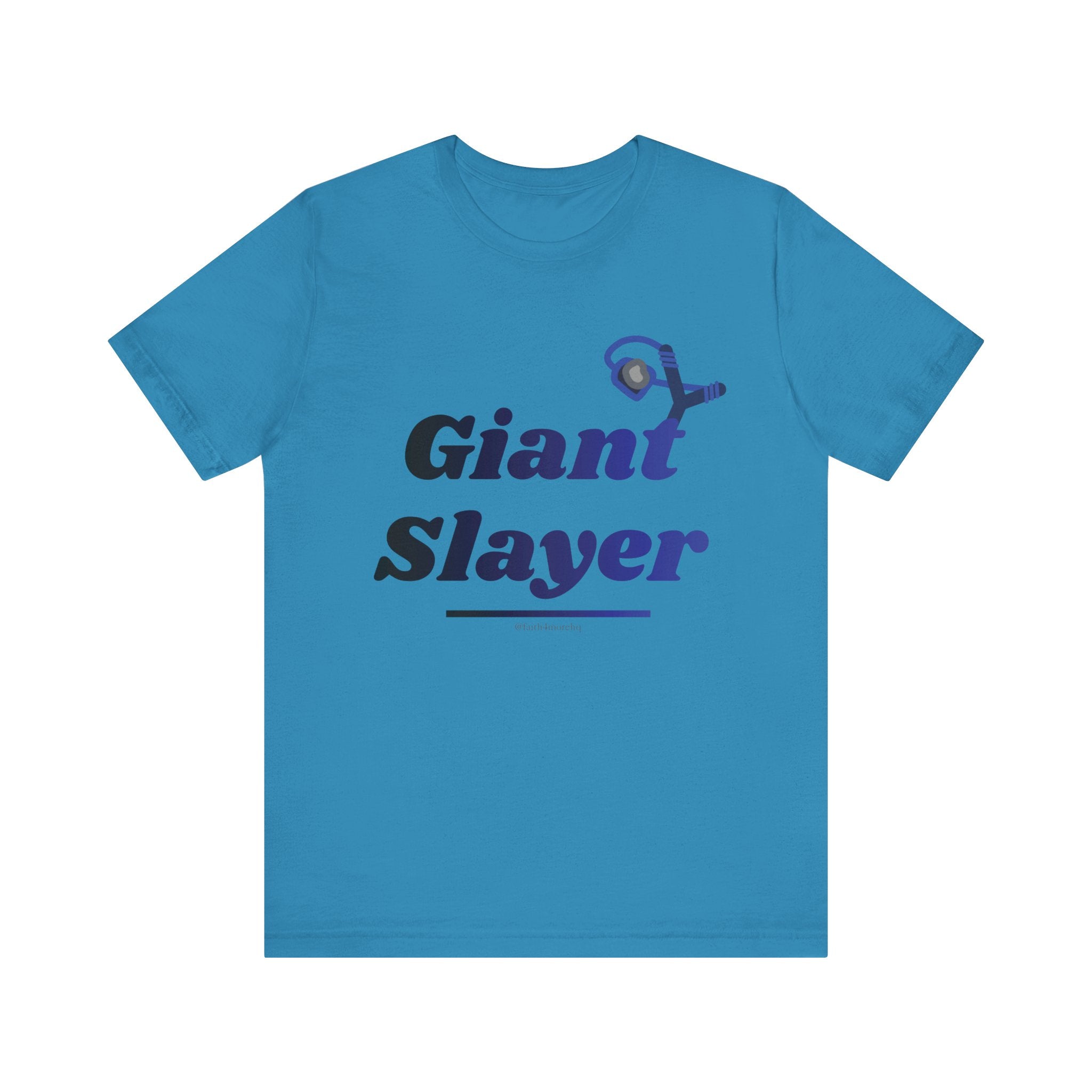 Giant Slayer II — Unisex Jersey Tee Faith 4 More HQ