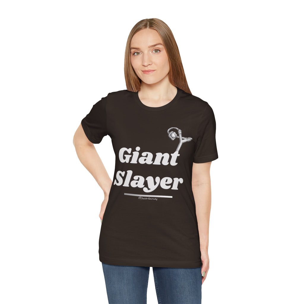 Giant Slayer I — Unisex Jersey Tee Faith 4 More HQ