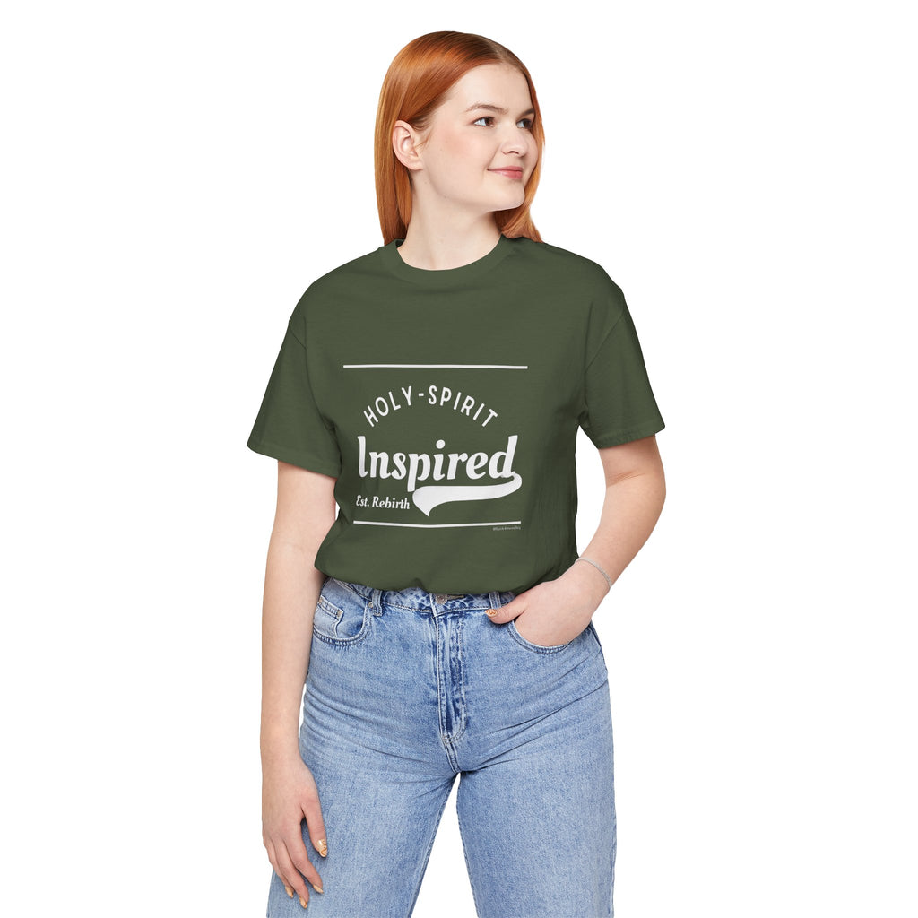 Holy-Spirit Inspired Est Rebirth I — Unisex Jersey Tee  Faith 4 More HQ