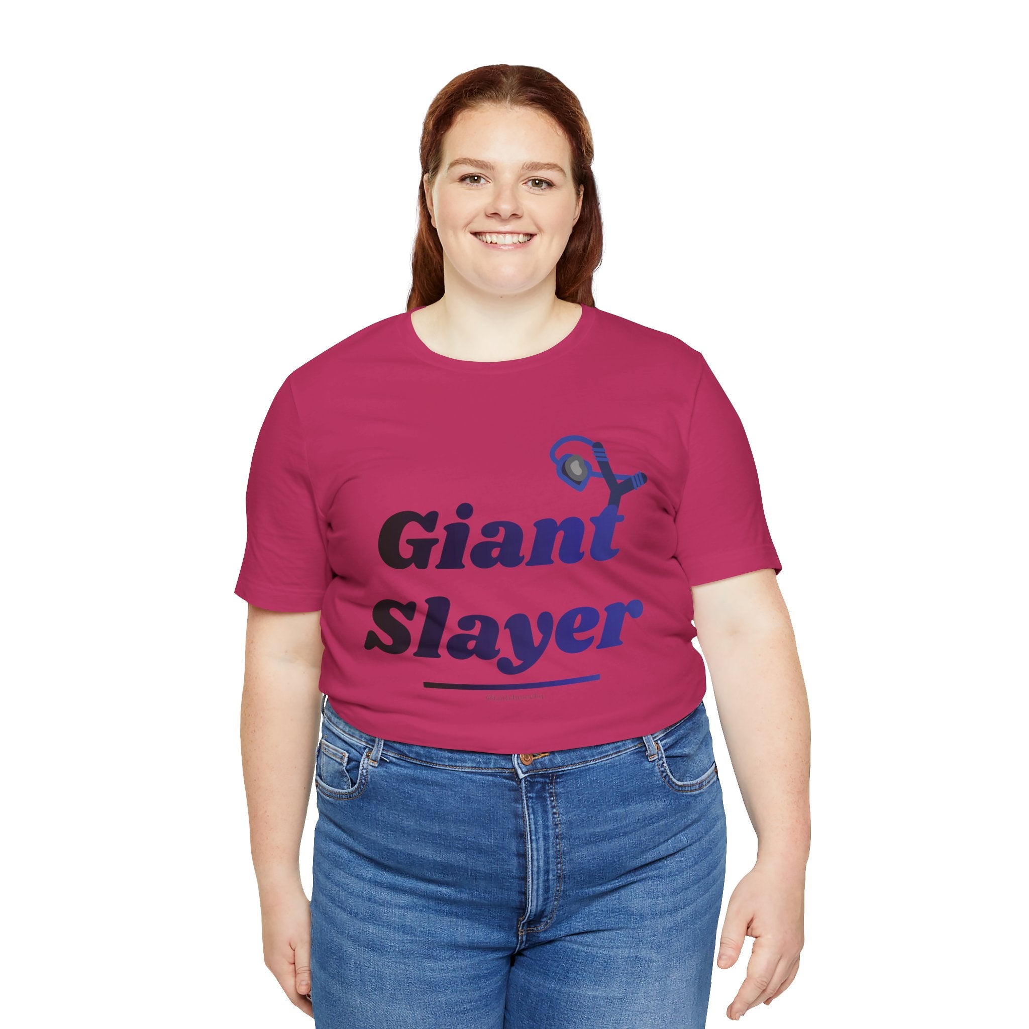 Giant Slayer II — Unisex Jersey Tee Faith 4 More HQ