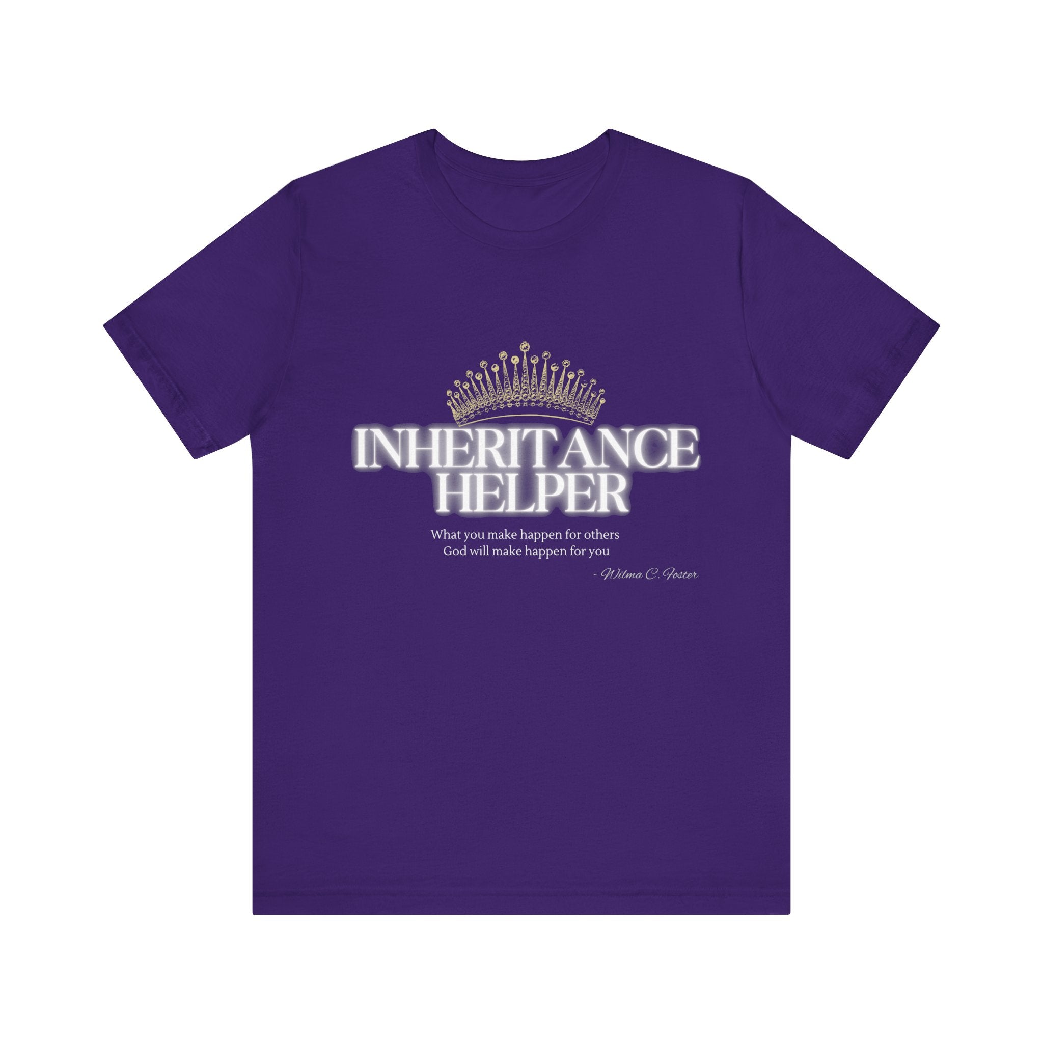 What you make happen for others — Unisex Jersey Tee Faith 4 More HQ