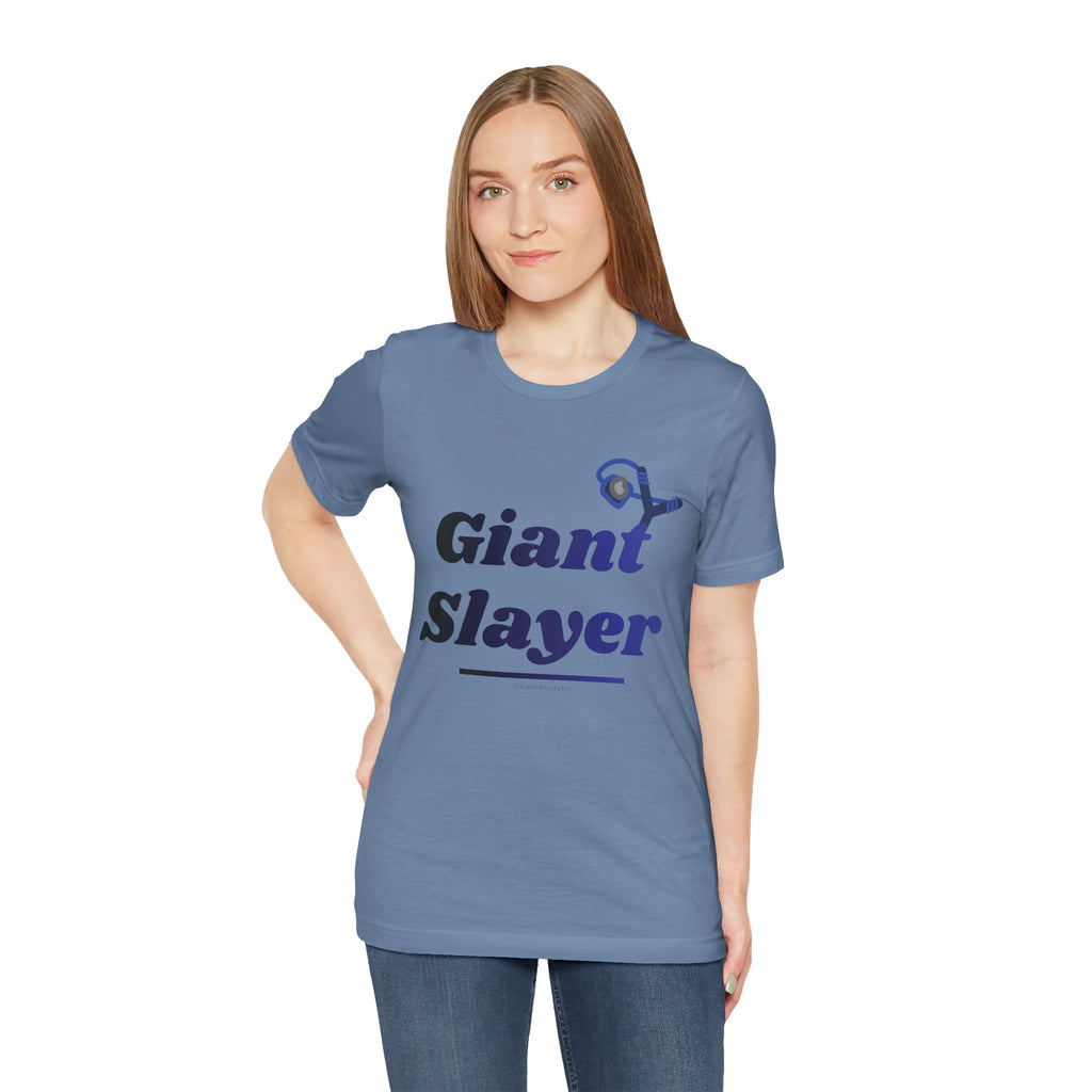 Giant Slayer II — Unisex Jersey Tee Faith 4 More HQ