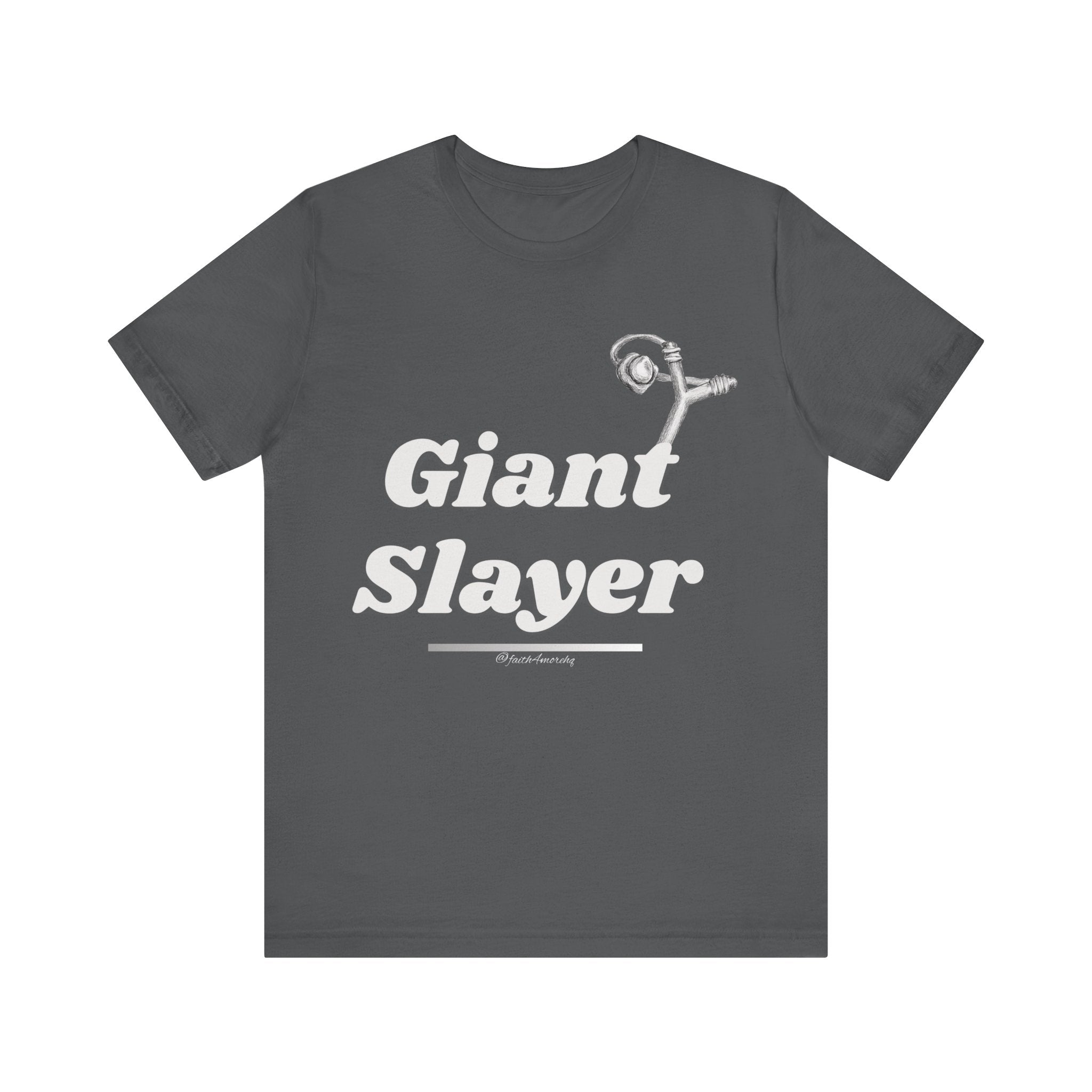 Giant Slayer I — Unisex Jersey Tee Faith 4 More HQ