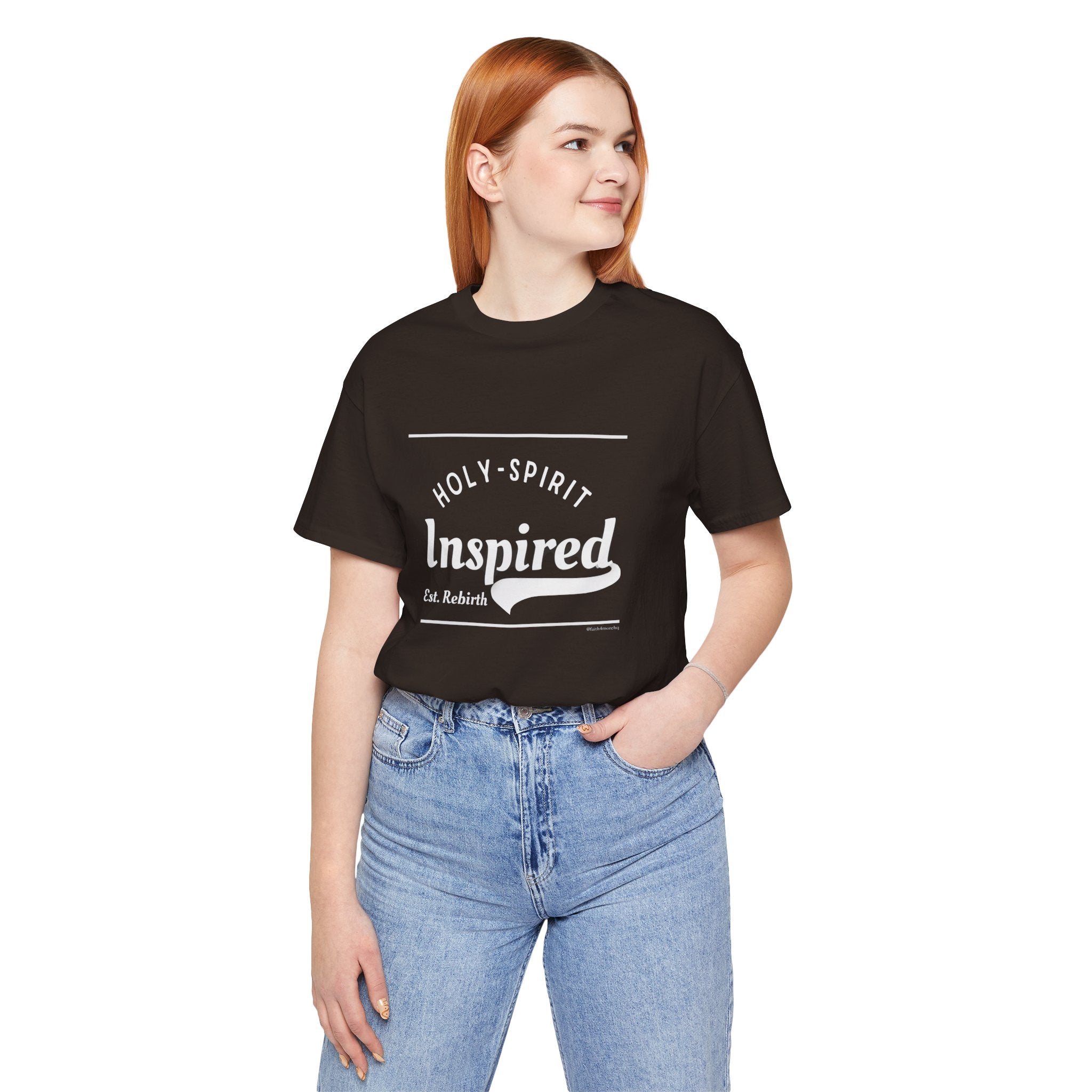 Holy-Spirit Inspired Est Rebirth I — Unisex Jersey Tee  Faith 4 More HQ