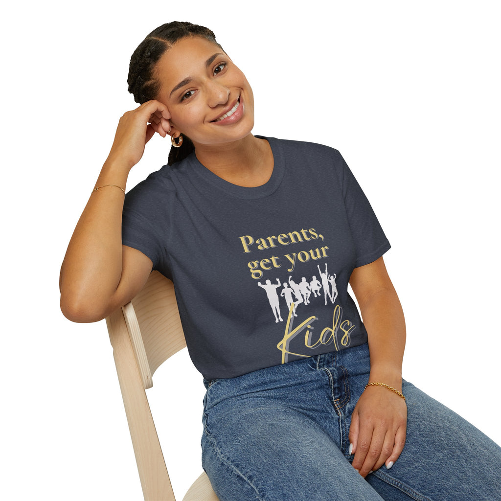 Parents Get Your Kids II — Unisex Softstyle T-Shirt  Faith 4 More HQ
