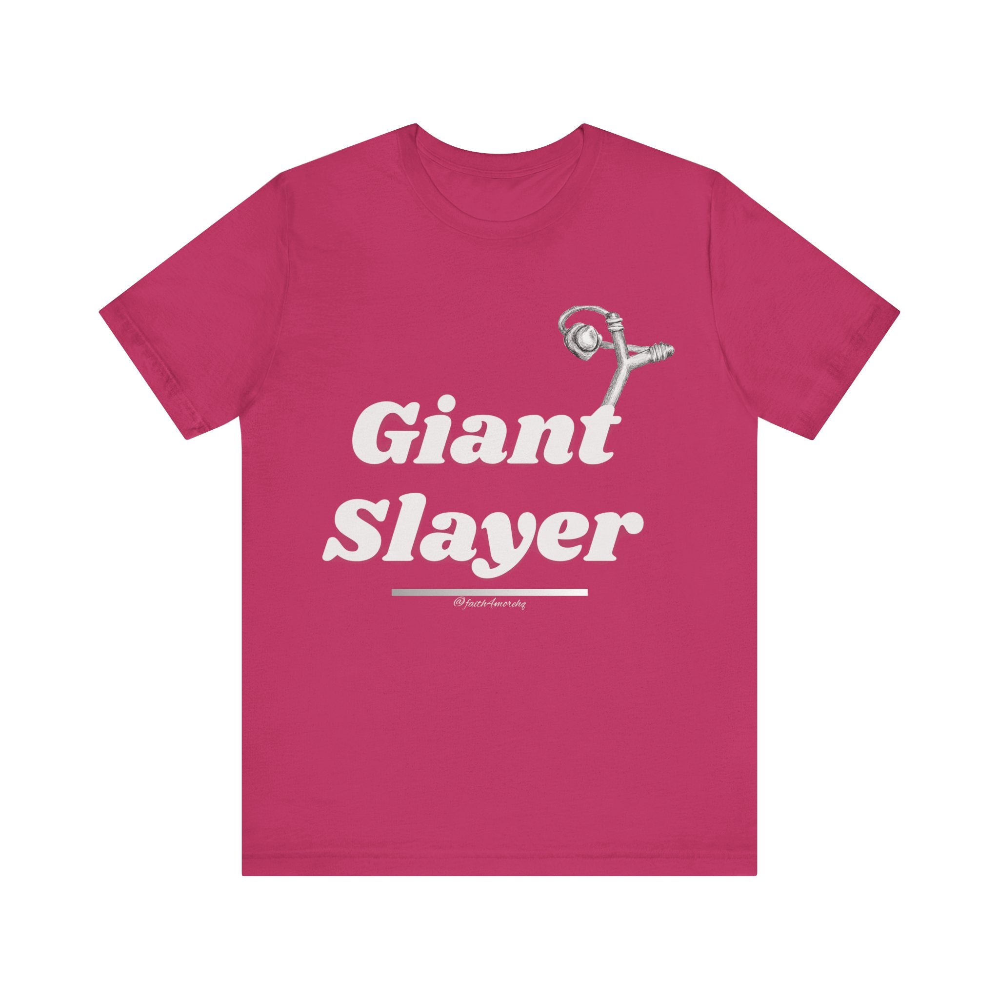 Giant Slayer I — Unisex Jersey Tee Faith 4 More HQ