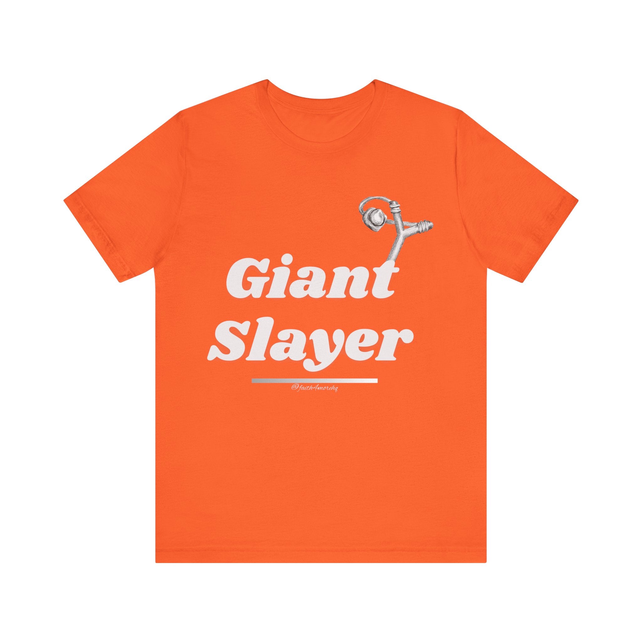 Giant Slayer I — Unisex Jersey Tee Faith 4 More HQ