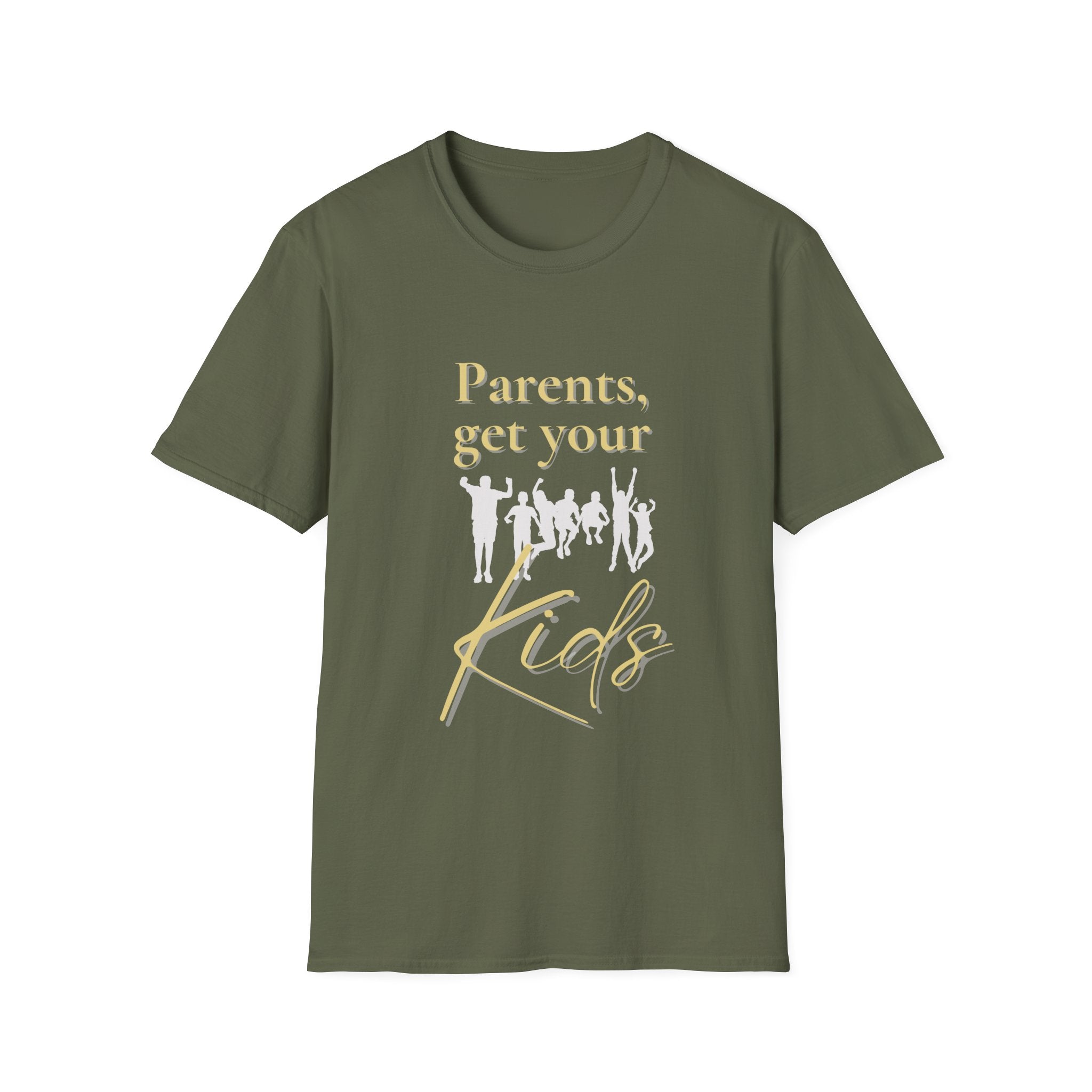 Parents Get Your Kids II — Unisex Softstyle T-Shirt  Faith 4 More HQ
